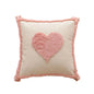 Pink Cotton Tufted Pillow Cover With Tassels Ins Sweet Decorative Pillowcase For Sofa Chic Boho Funda Cojin Cushion Cover
