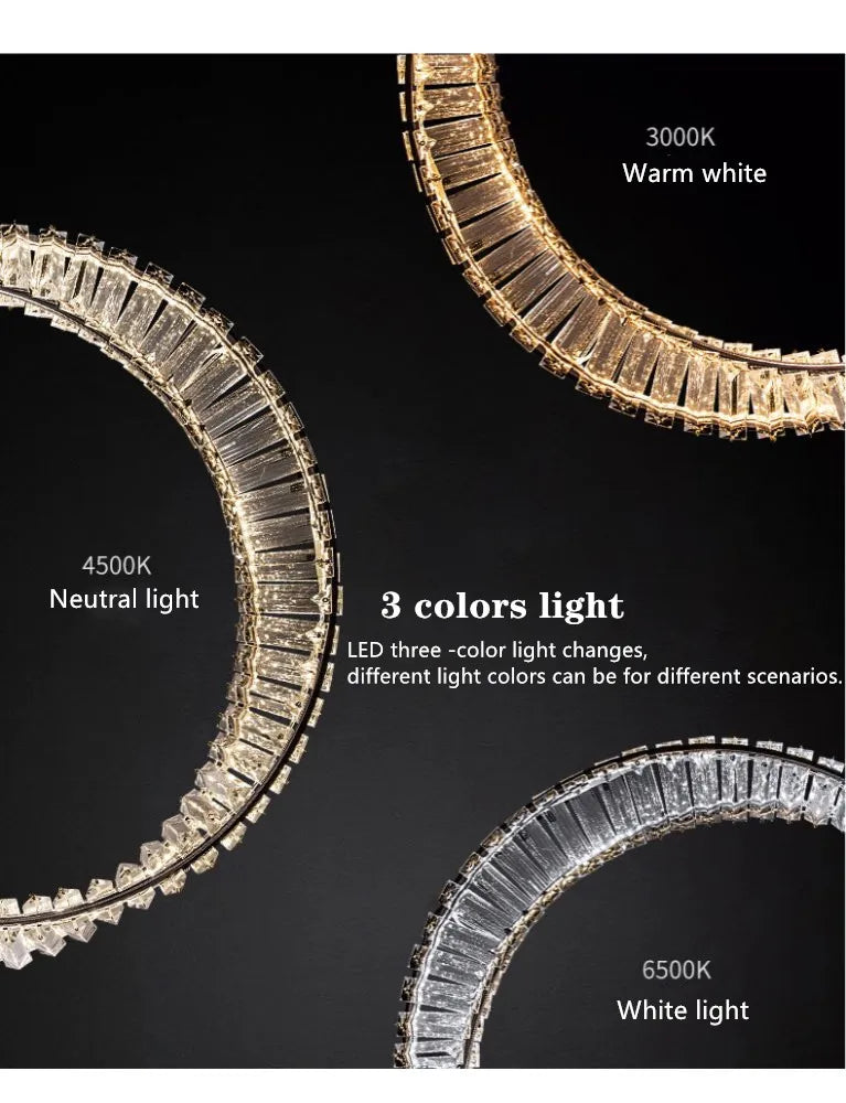 Luxury Spiral Chandelier – LED Crystal DNA Design