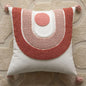 Pink Cotton Tufted Pillow Cover With Tassels Ins Sweet Decorative Pillowcase For Sofa Chic Boho Funda Cojin Cushion Cover
