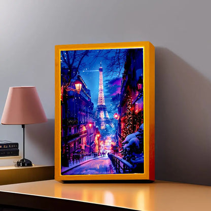Paris Light Frame Lamp – LED Night Light Wall Art